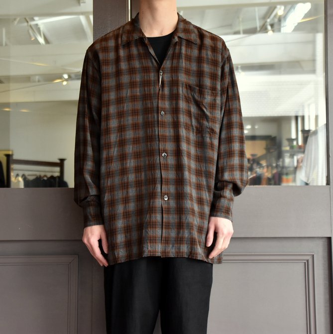 comoli 19ss タータンチェックシャツ　3